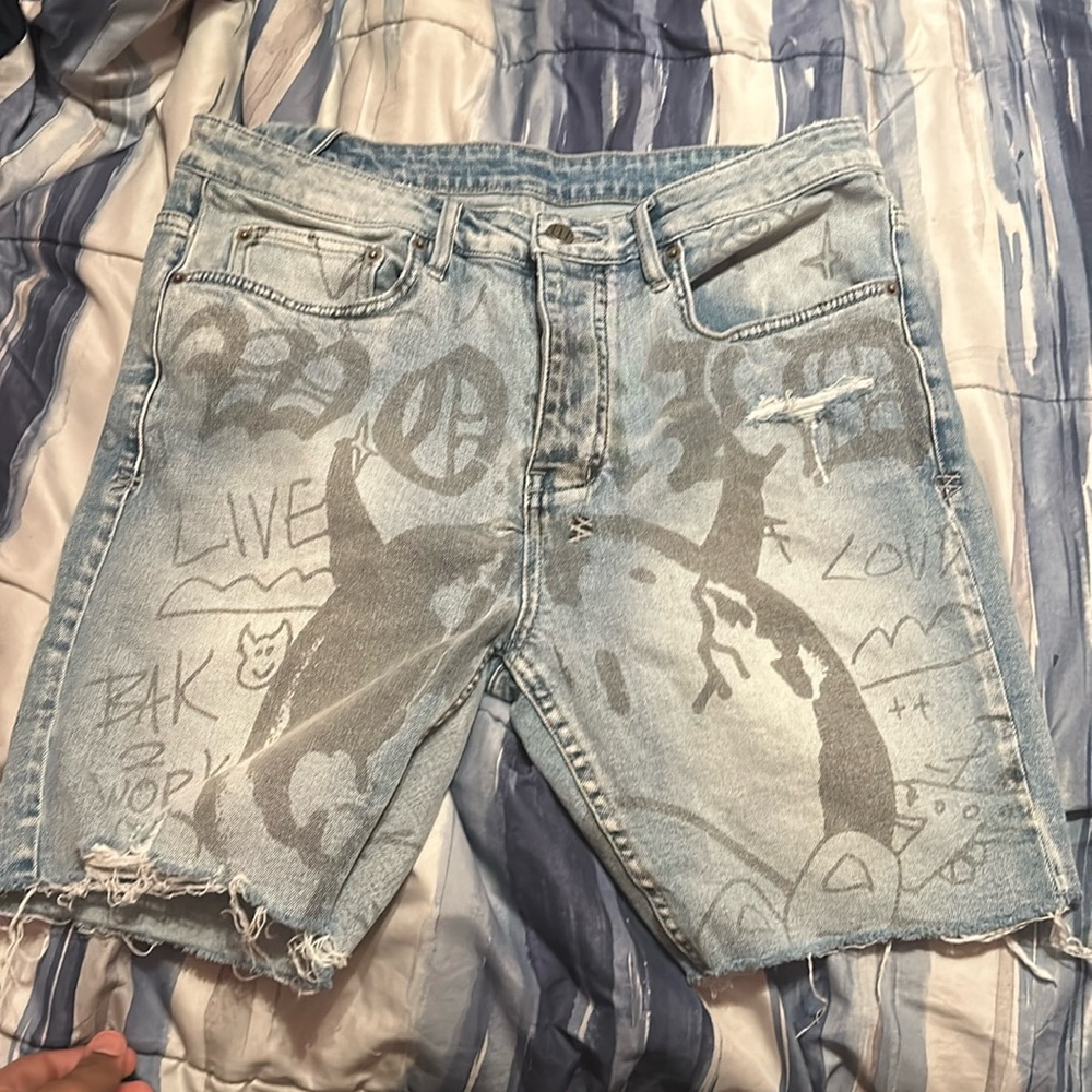 Ksubi Jean shorts wore one time good condition. Look brand new.